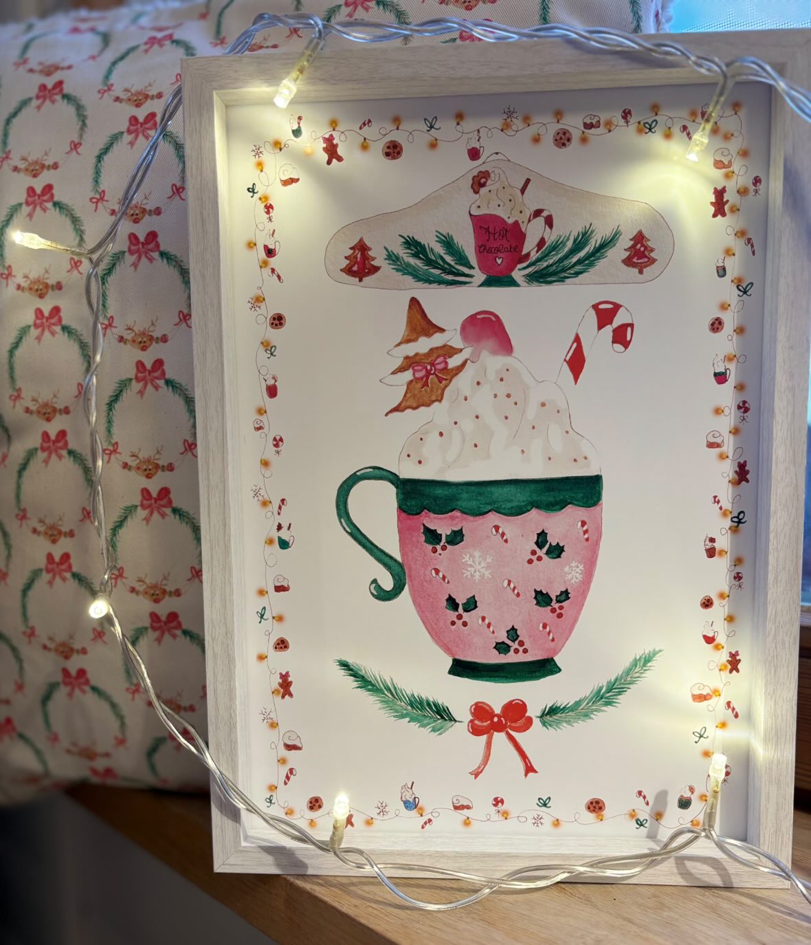 Affiche A4 illustrée "Hot chocolate"